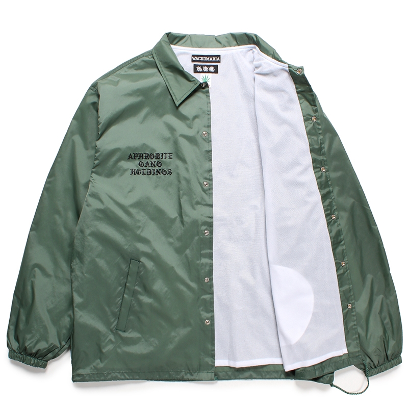 WACKO MARIA/舐達麻 / HIGH TIMES / COACH JACKET（GREEN）［コーチJKT