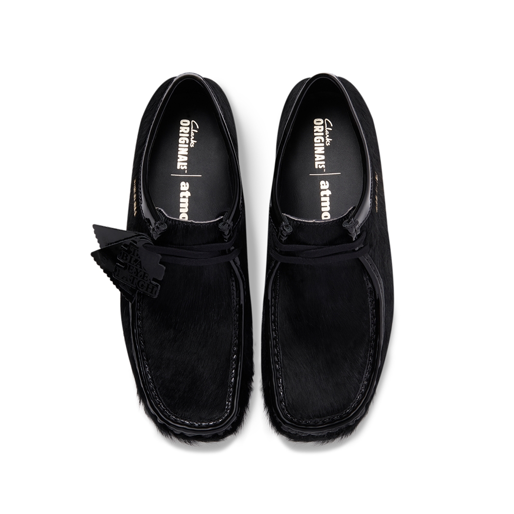BlackEyePatch/Clarks Wallabee Black Hair On BlackEyePatch atmos