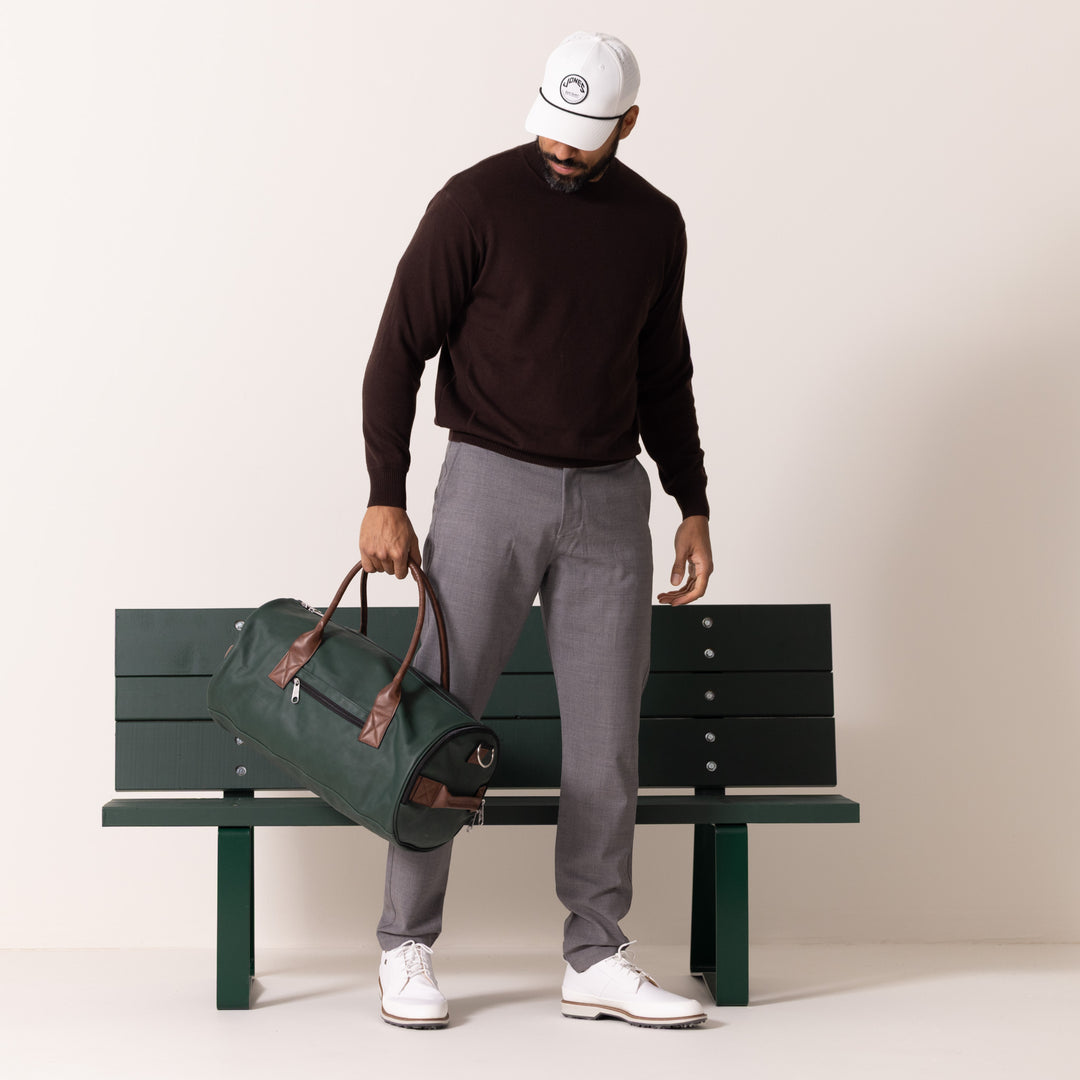 Clubhouse Duffle - Evergreen/Kodiak – Jones Golf Bags