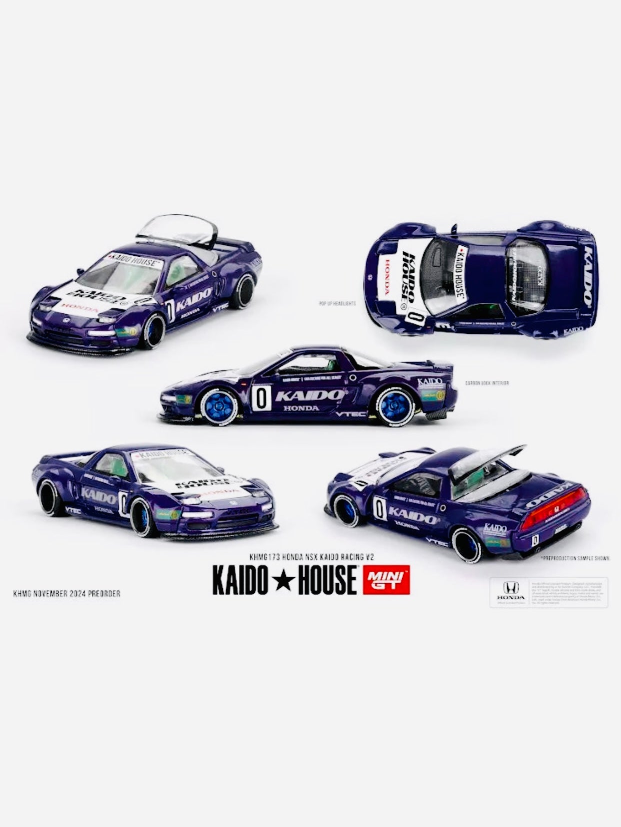 Mini GT x Kaido House Collab Factory Sealed Honda NSX Kaido Racing