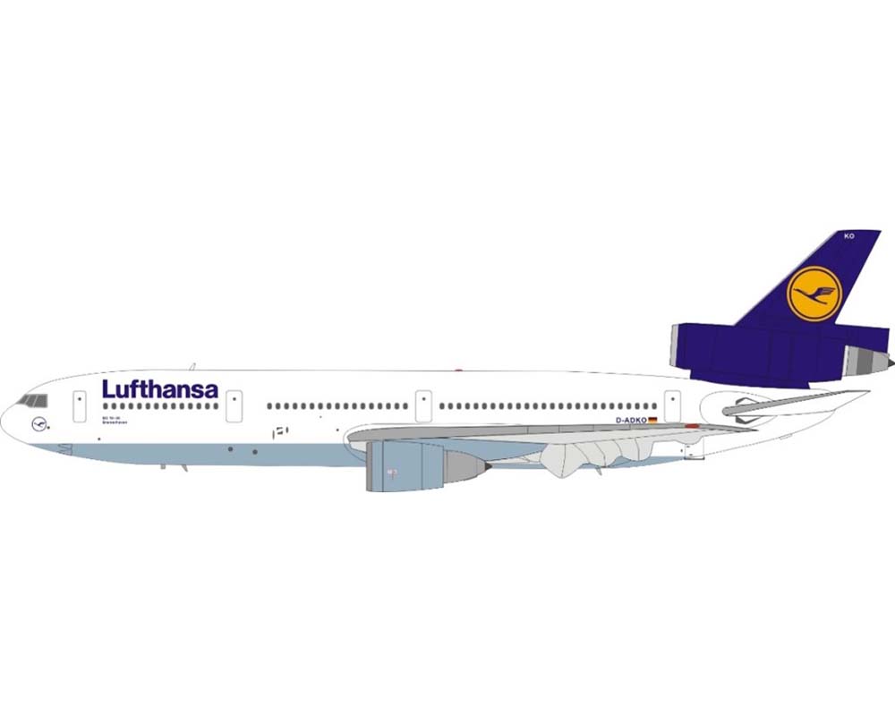 www.JetCollector.com: Lufthansa DC-10-30 w/stand D-ADKO 1:200 JFox