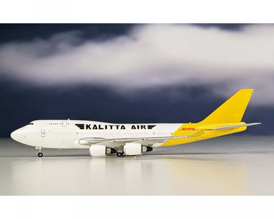 www.JetCollector.com: Kalitta B747-400(BCF) DHL Tail N740CK 1:400