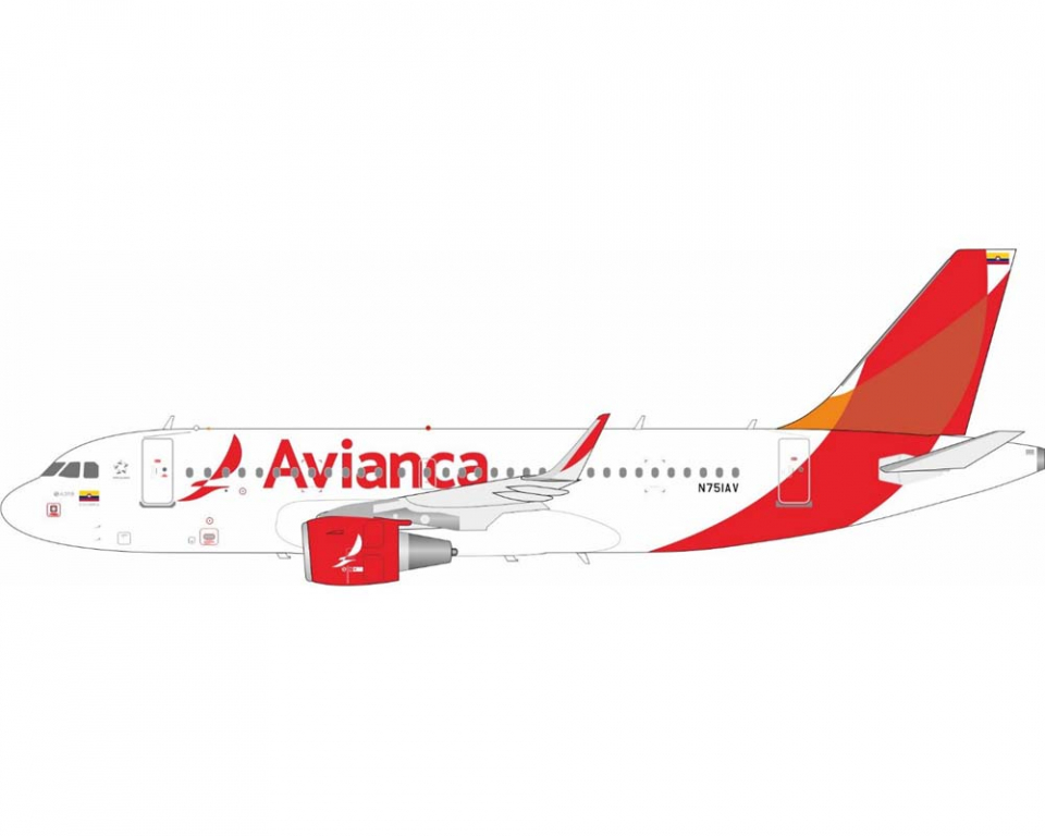 www.JetCollector.com: Avianca A319 w/stand N751AV 1:200 Scale