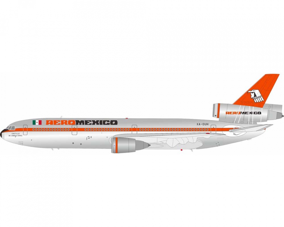 www.JetCollector.com: Aeromexico DC-10-30 w/stand XA-DUH 1:200