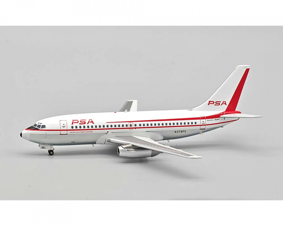 www.JetCollector.com: PSA B737-200 Polished, w/stand N378PS 1:200