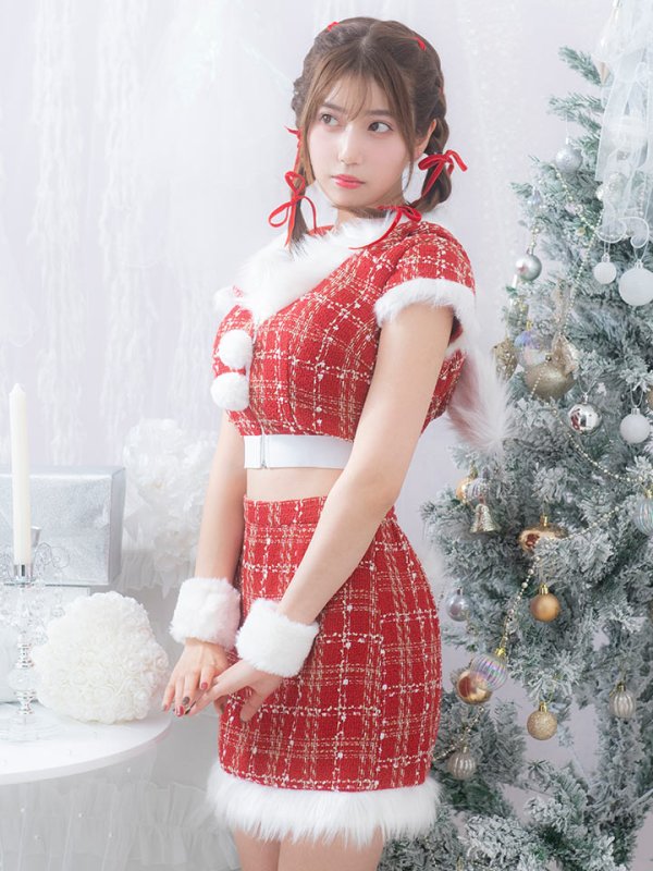 即日発送！】【サンタコス 5点セット】【XS-XLサイズ/2カラー