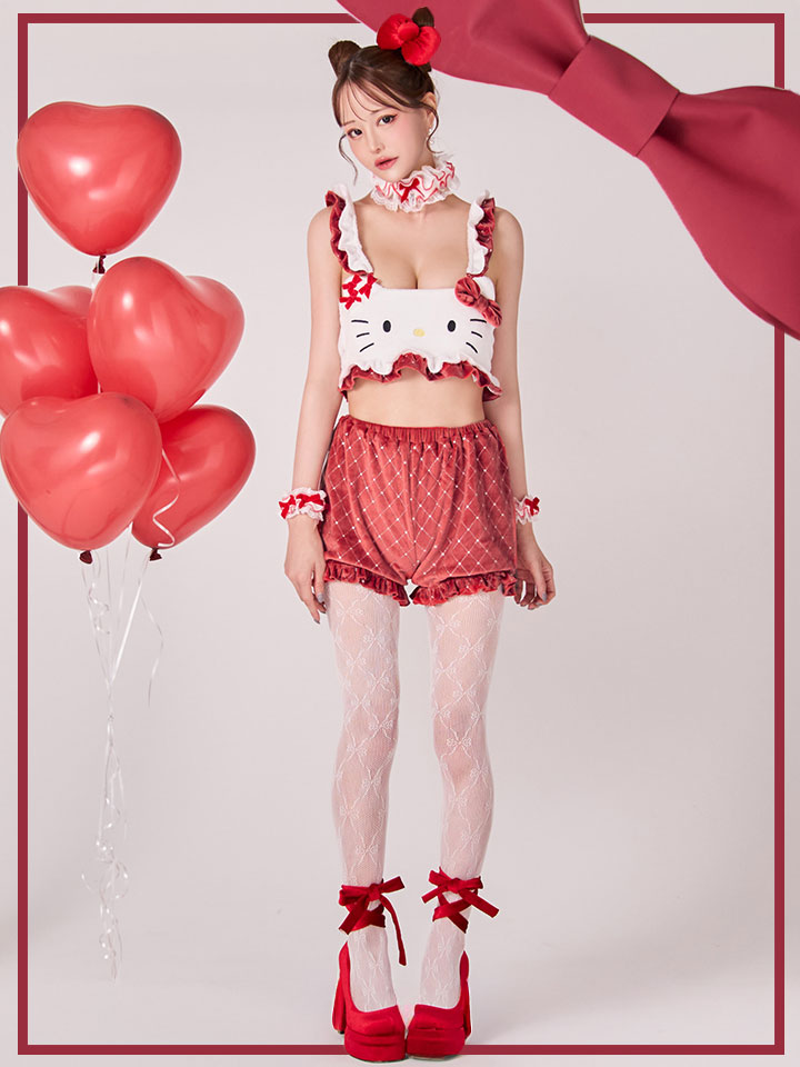 即日発送】【サンリオ】ハローキティキルティングセットアップルーム