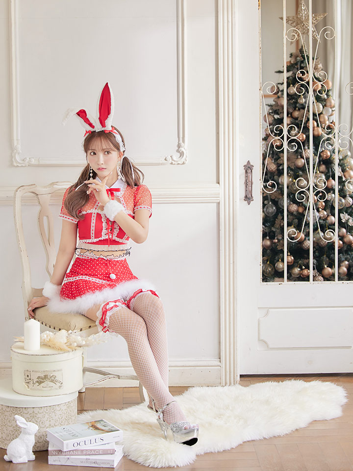 サンタSALE!!】ドットチュール/ バニー/ セットアップサンタ（SS088YN