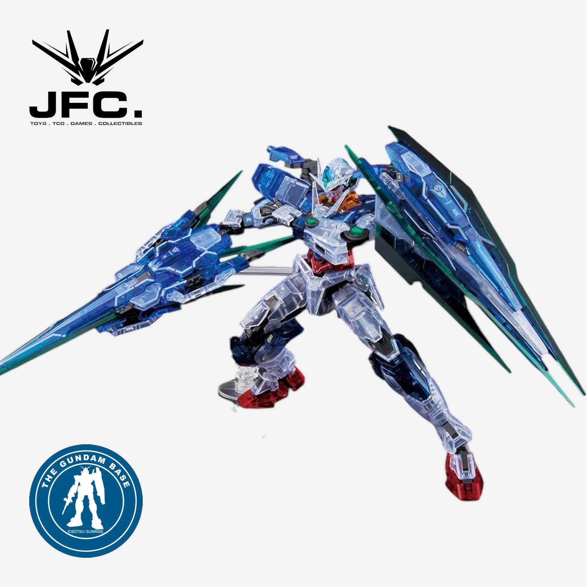 RG 1/144 00 QAN[T] FULL SABER [CLEAR COLOR] - THE GUNDAM BASE