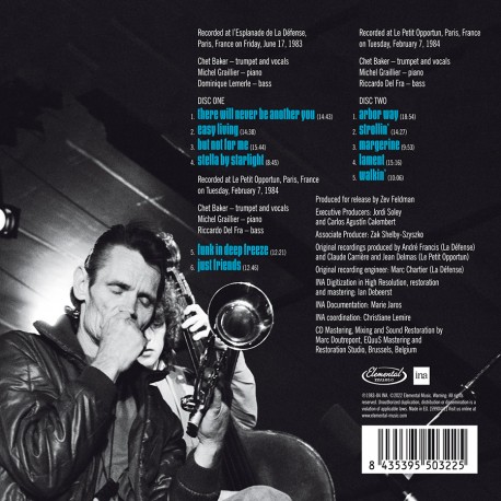 Chet Baker Trio - Live in Paris - The Radio France