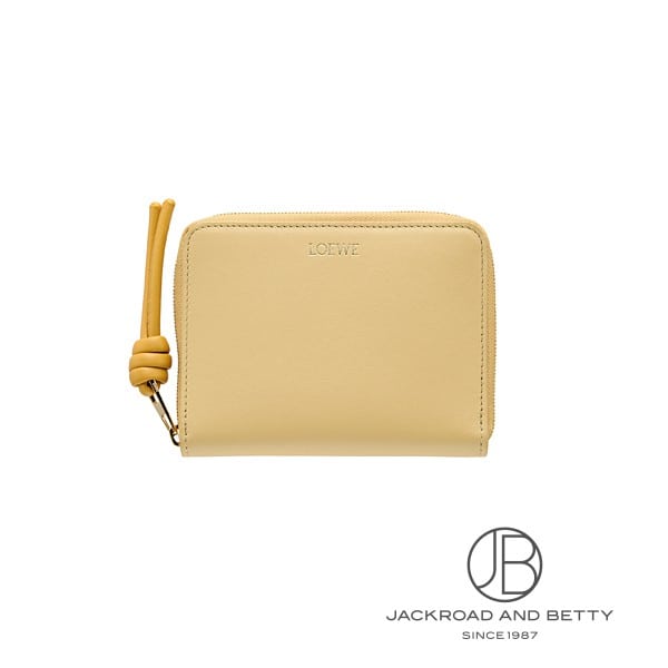 ノット コンパクト ジップ アラウンド ウォレット ダークバター