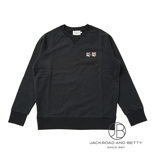 ダブルフォックスヘッド パッチ クラシック スウェットシャツ L