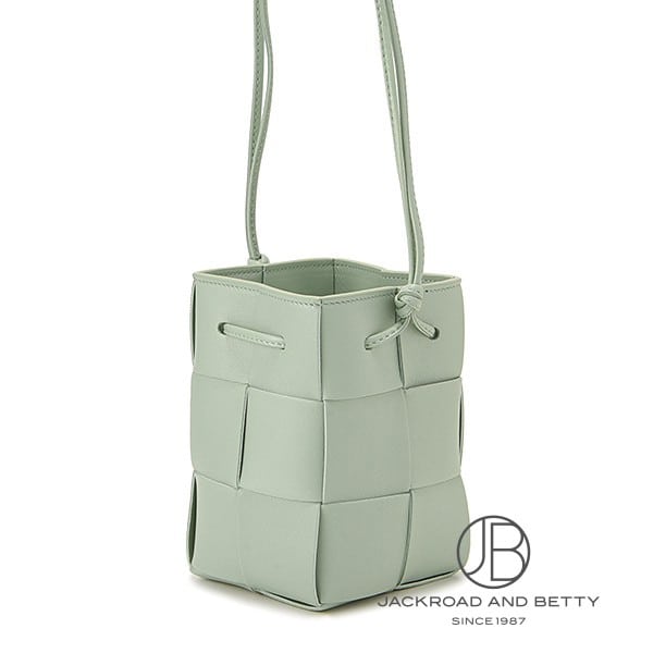ミニ カセット クロスボディ バケット バッグ ニューセージ ミント