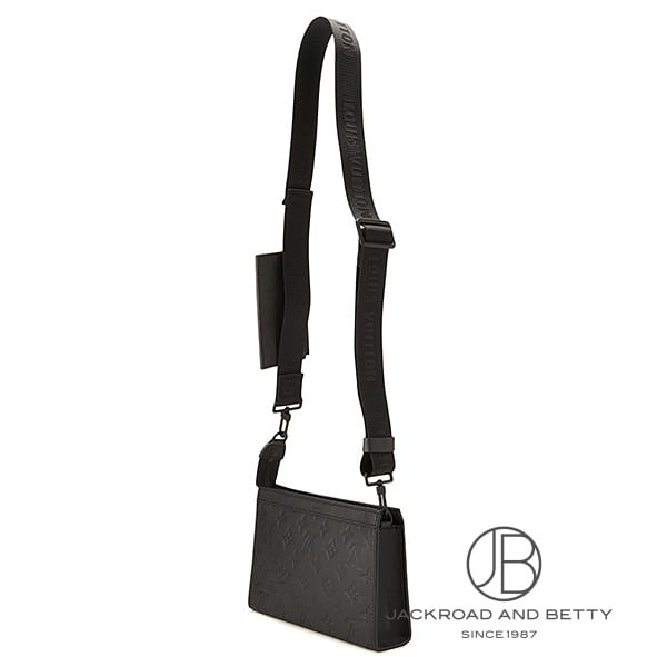 ガストン・ウェアラブル ウォレット モノグラム シャドウ ブラック 黒