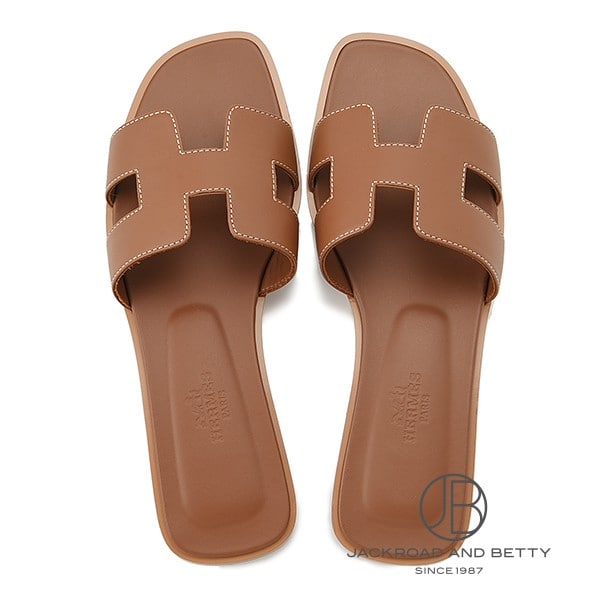 サンダル オラン ゴールド 茶 37.5[H021056Z] Sandals Oran Gold Brown