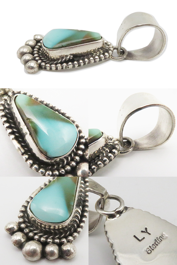 INDIAN JEWELRY ナバホ族|ウィリアム・ビゲイ|キングマンターコイズ