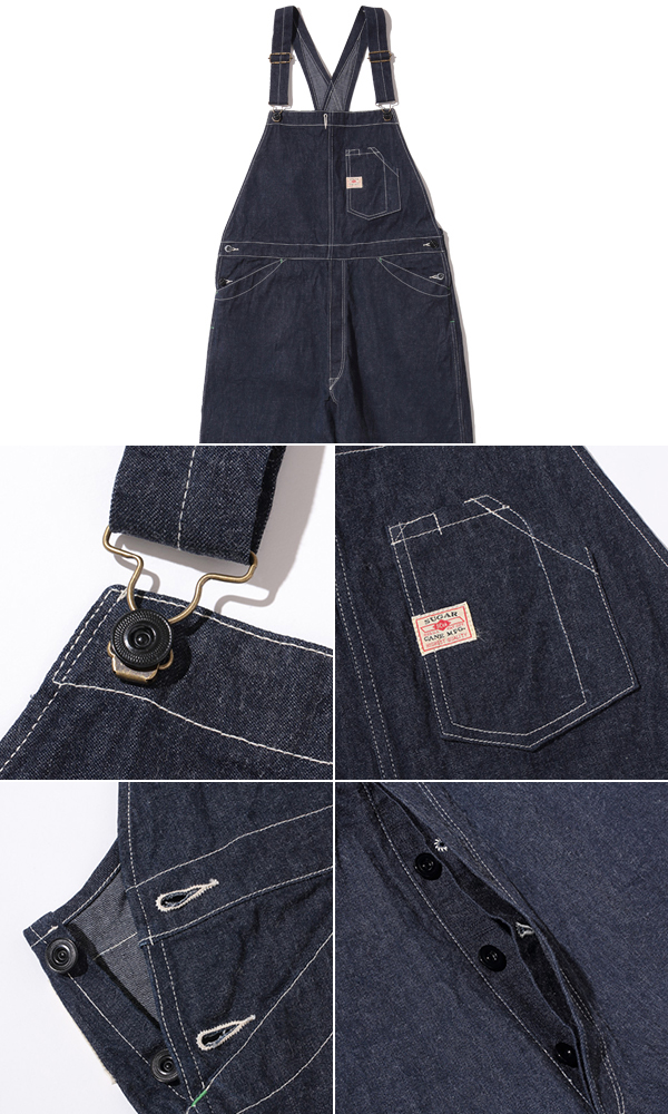 SUGAR CANE シュガーケーン 11oz.デニム|ハイバック|オーバーオール