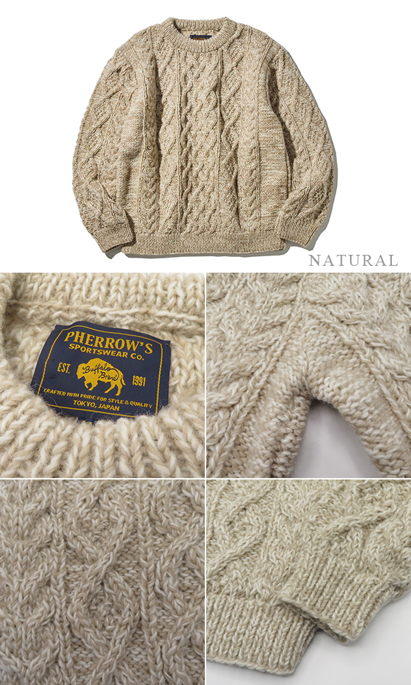 PHERROW'S フェローズ ローゲージニット|ハンドメイド|セーター