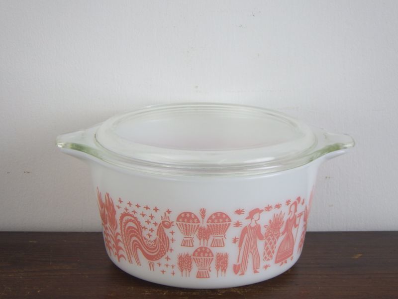 Old Pyrex” Casserole Butter Print/オールドパイレックス