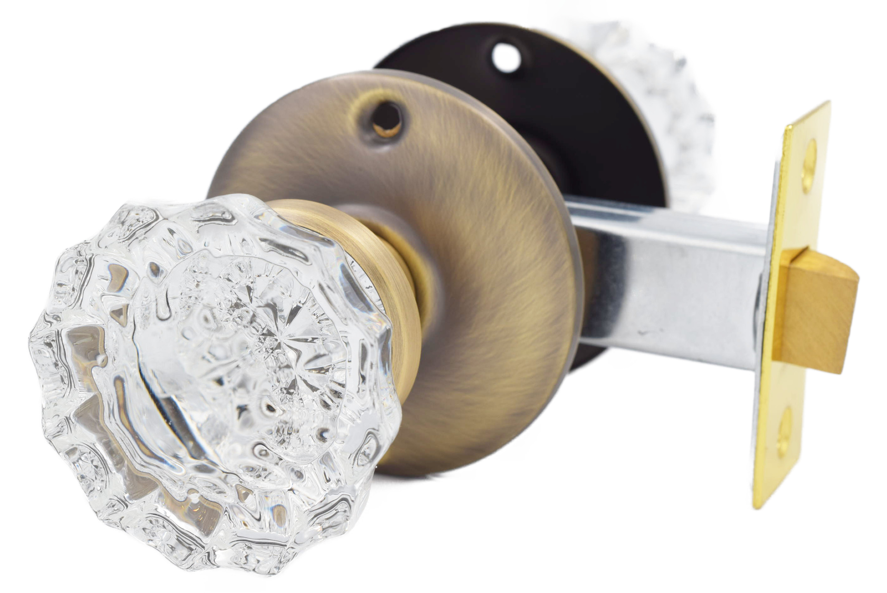 商品詳細_ガラスドアノブ （ヴィクトリアン ドデカゴナル アンティーク）