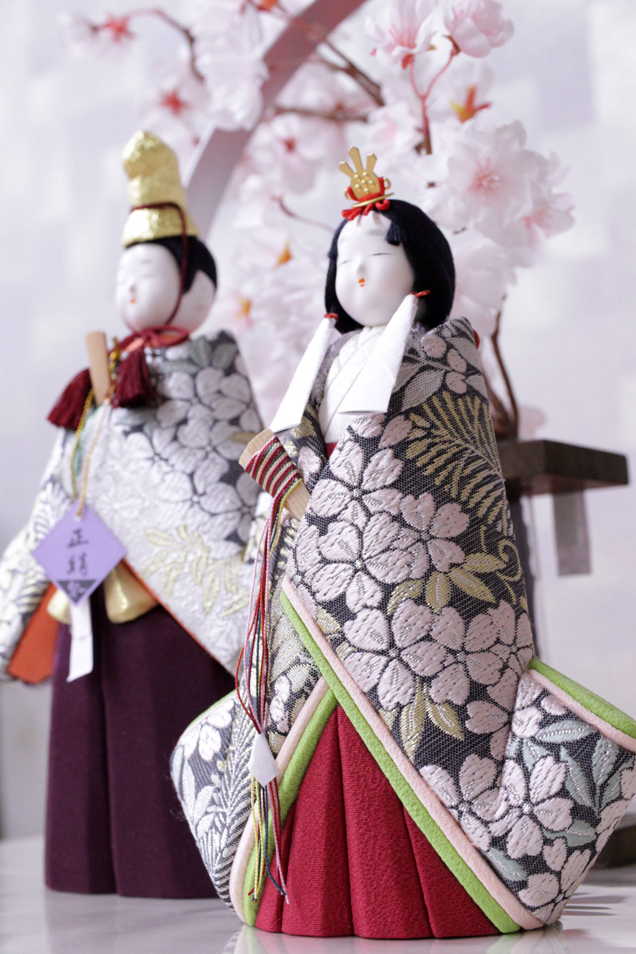 雛人形 おひなさま 木目込み 鈴木賢一 寿々喜雛 祥 帯地 一式 [D3-4174