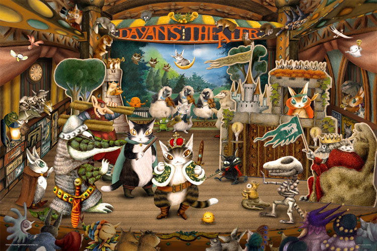 YAM-10-1461 わちふぃーるど ダヤンのミュージカルシアター 1000ピース