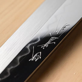 白二】鎌薄刃包丁 | 包丁通販なら明治33年創業の大阪 堺の實光刃物