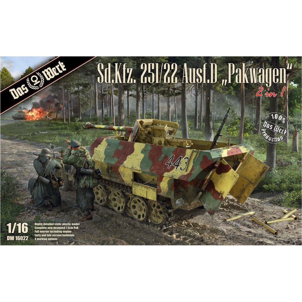 Das Werk DW16022 1:16 Sd.Kfz.251/22 Ausf.D 