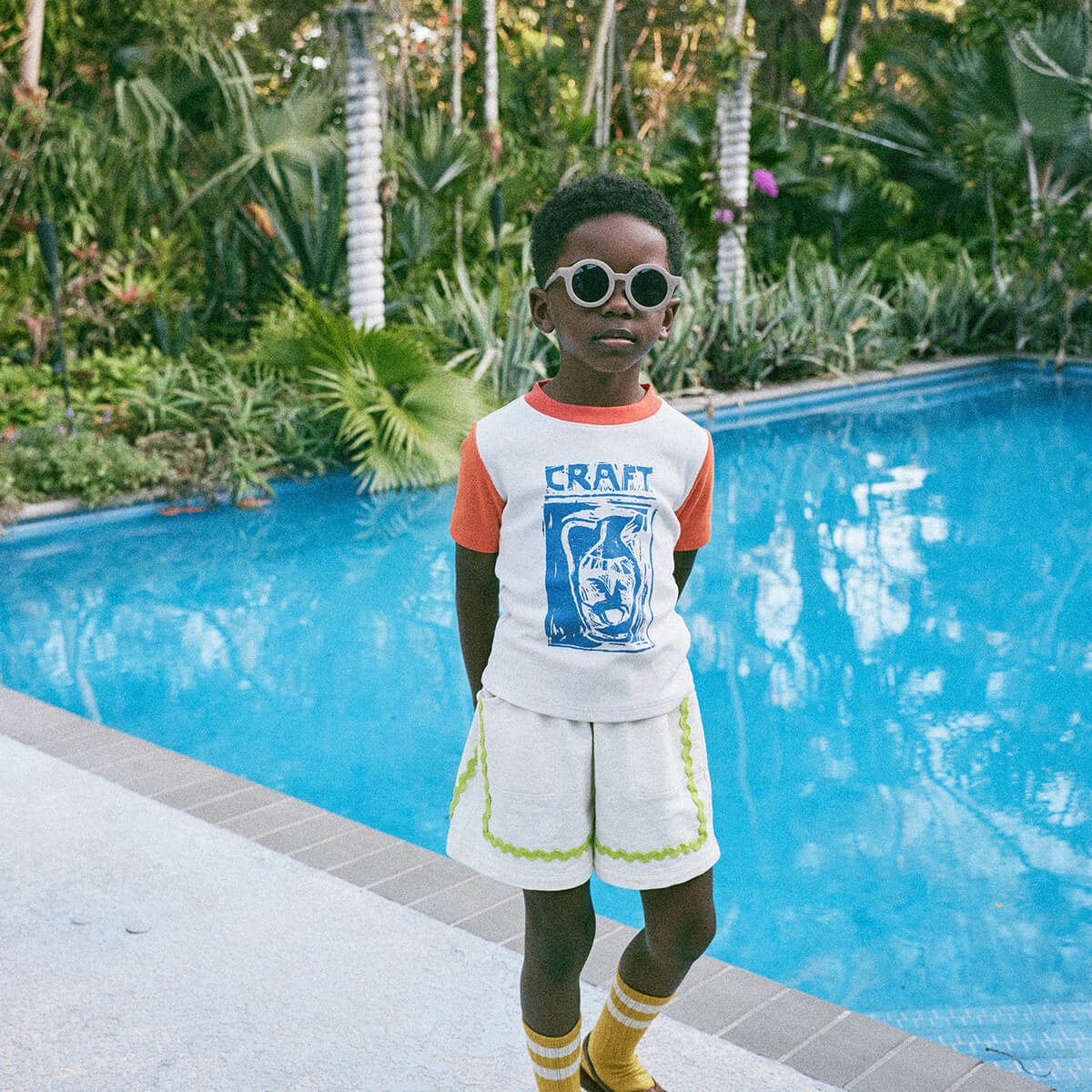 Craft Ringer Tee in Marzipan by Misha & Puff - Last Ones In Stock