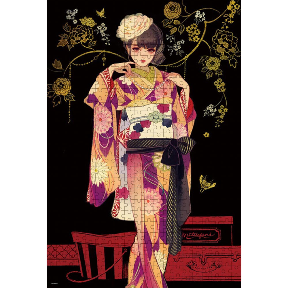 マツオヒロミ おめかし 500ピース ジグソーパズル 38×52cm 木製