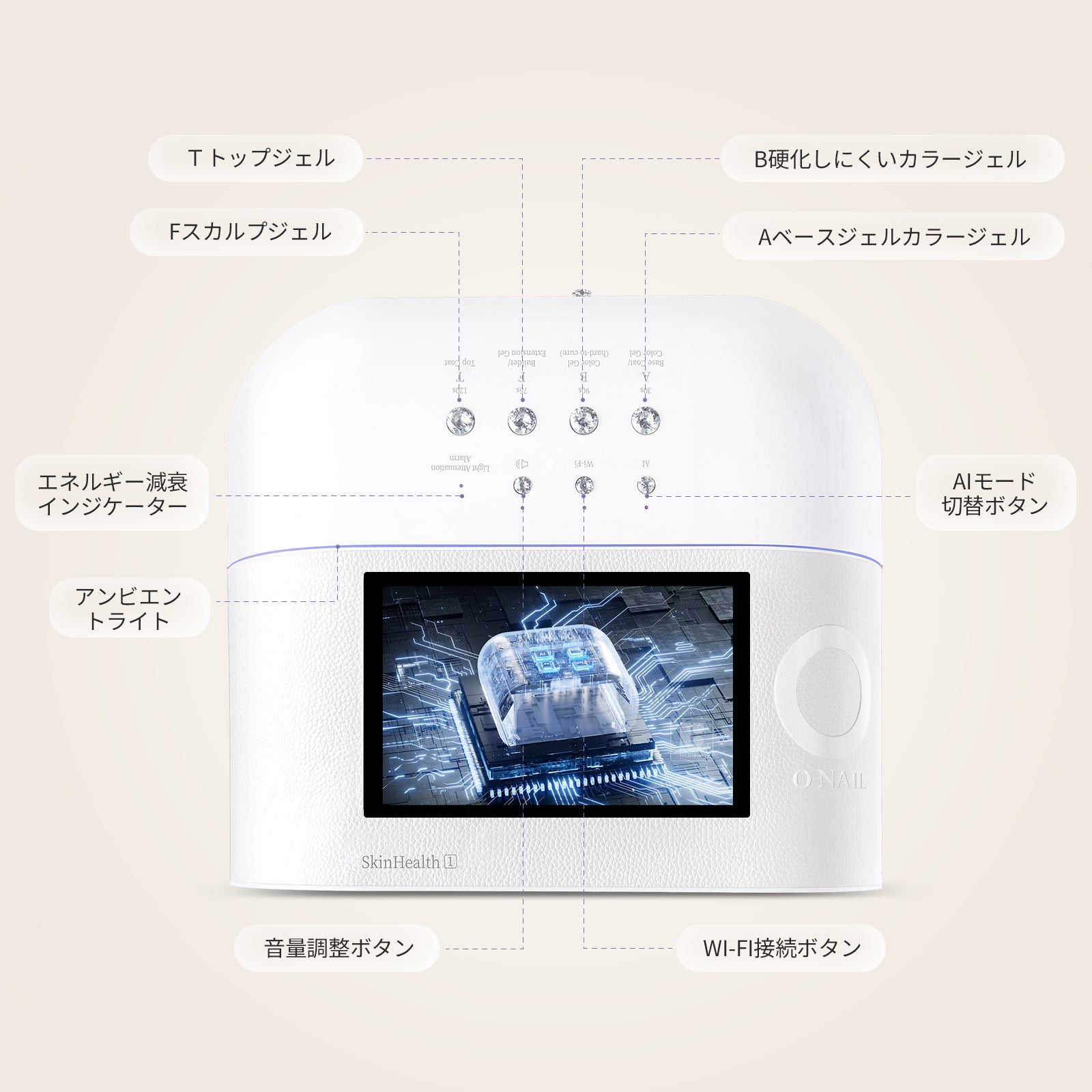 The No. 1 skin-friendly AI nail light – ONAILJP