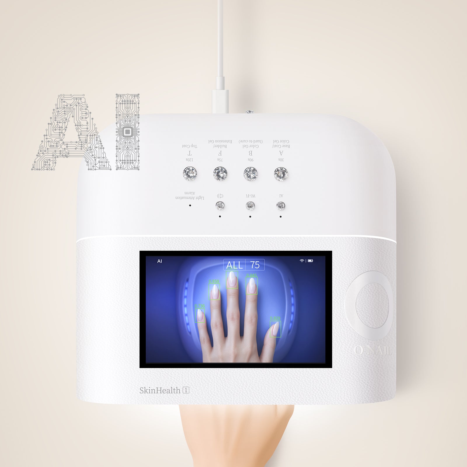 The No. 1 skin-friendly AI nail light – ONAILJP