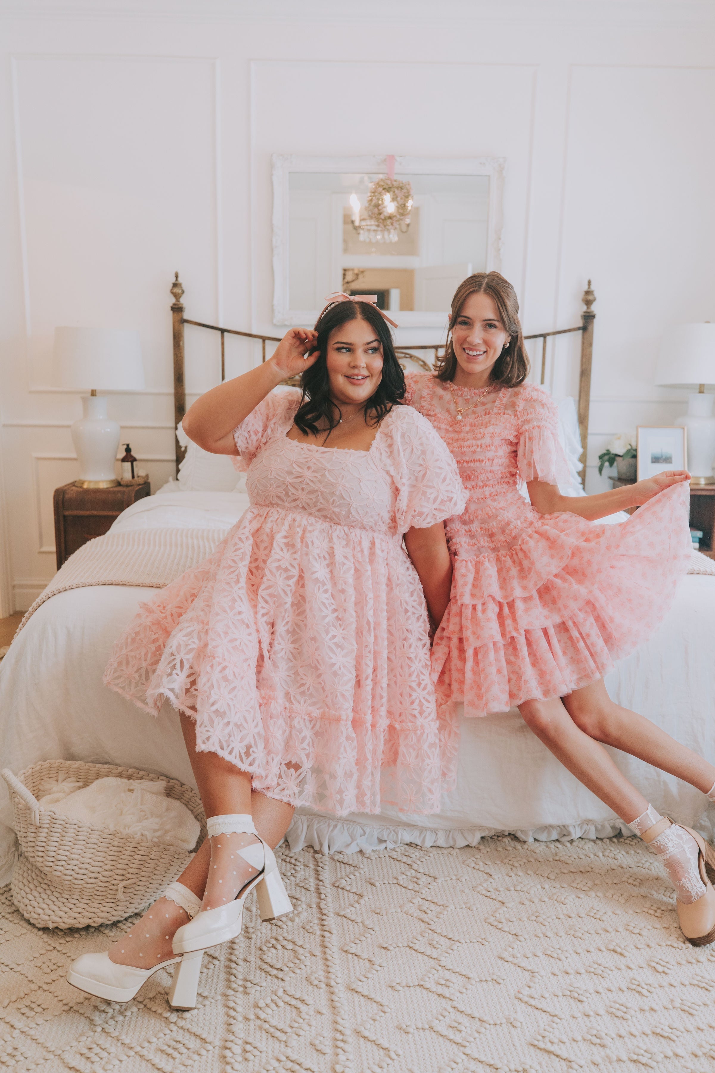 EXCLUSIVE - Cherry Blossom Ripple Dress