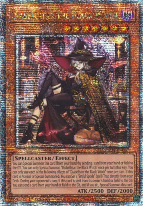 遊戯王 英語版 黒魔女ディアベルスター絵違い 25thレア RA04 北米版