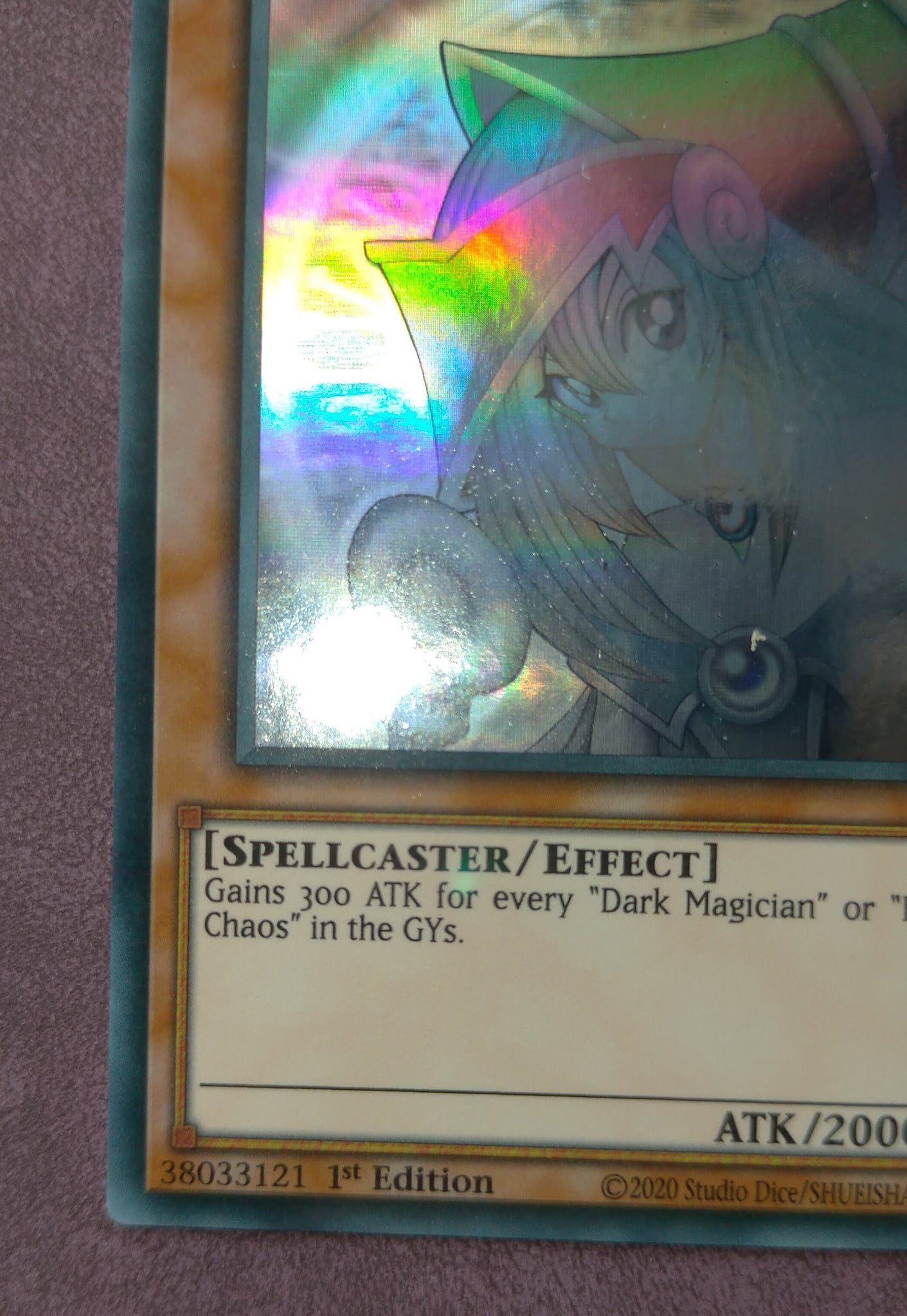 プリン 遊戯王 EU版 ブラックマジシャン ホロ ゴースト ブラック