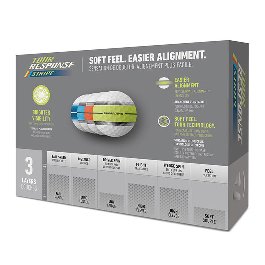 TaylorMade Tour Response Stripe Golf Balls Multi - O'Dwyers Golf Store