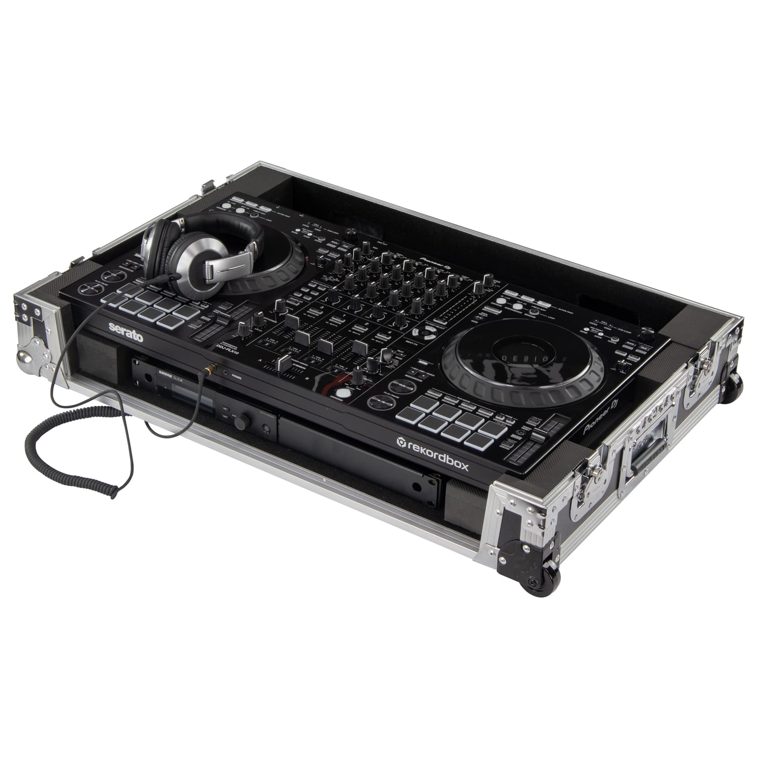 Odyssey DDJ-FLX10 1U Flight Case with Corner Wheels - Odyssey Cases
