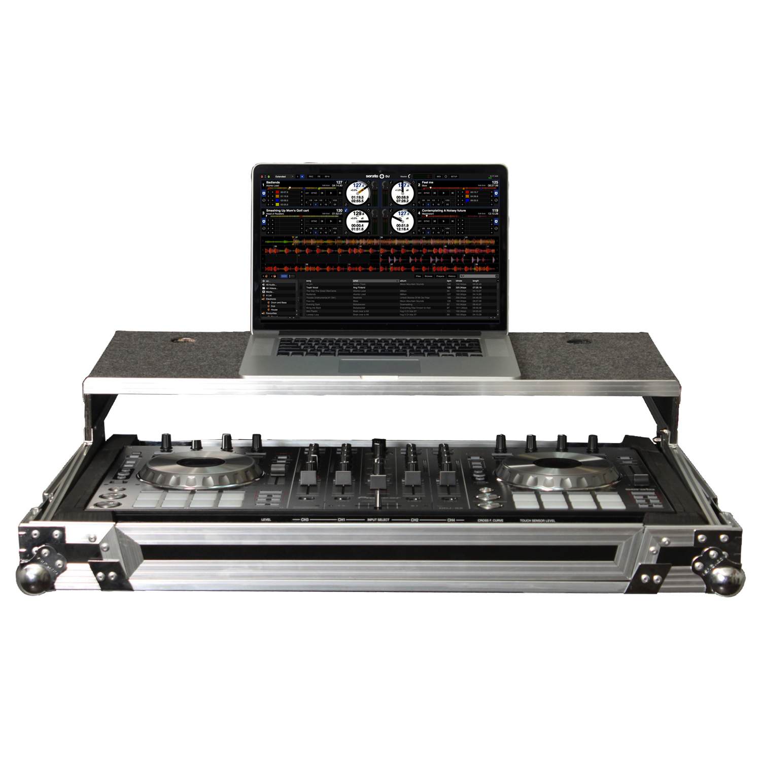 Pioneer DDJ-RX / SX / SX2 / SX3 / S1 / T1 Flight Case with Glide