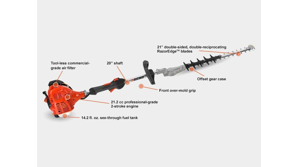 ECHO SHC‑225S – Articulating Hedge Trimmer | 21.2cc 2‑Stroke