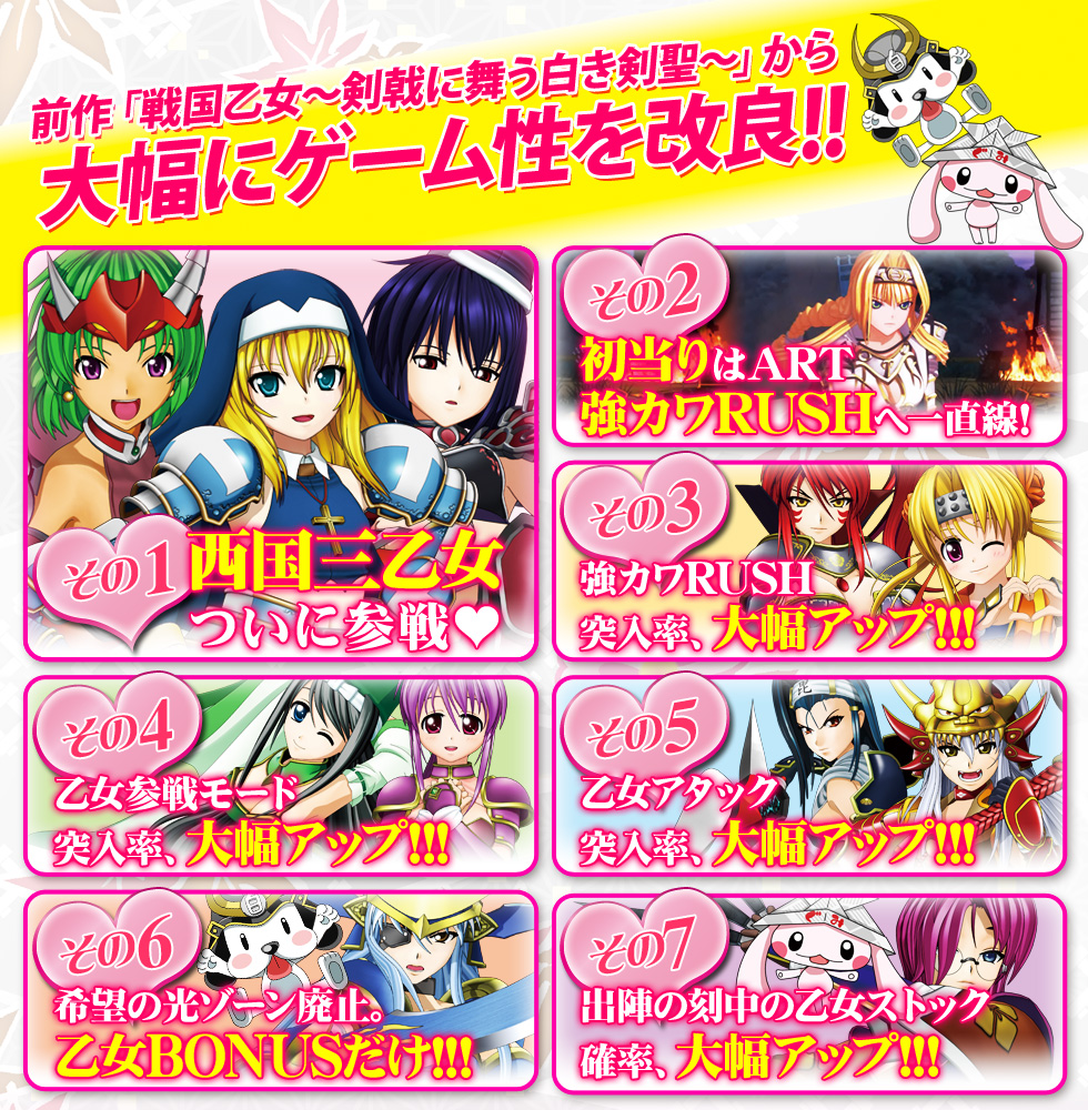 特徴 | +++ 戦国乙女～剣戟に舞う白き剣聖～西国参戦編 +++