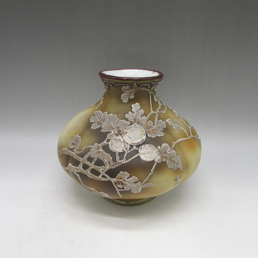 オールドノリタケ 盛上団栗文花瓶 - 敬誠アート [ 公式 ]