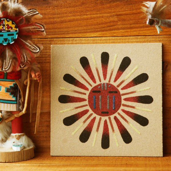 ナバホ インディアン ハンドメイド サンドペイント 砂絵/Americn