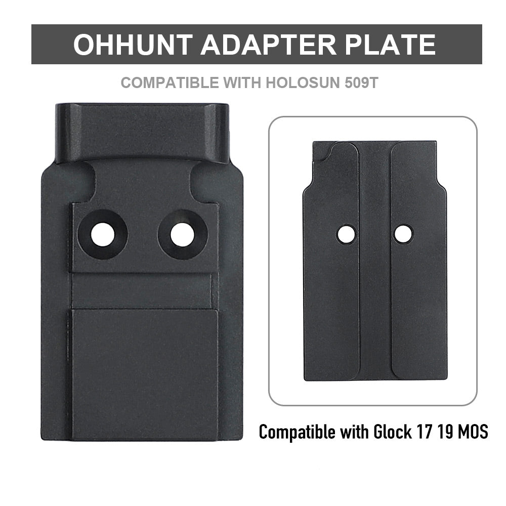 ohhunt® Red Dot Adapter Plate Compatible with Holosun 509T Fit Glock 1