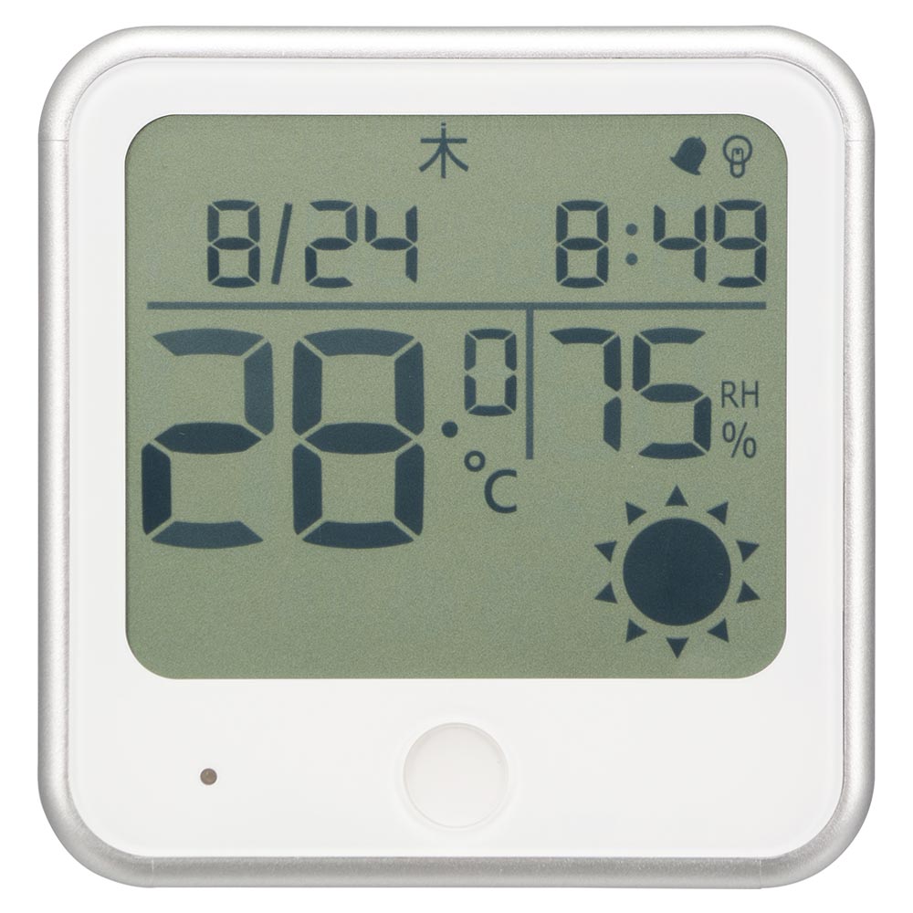 温湿度計 インフルエンザ熱中症注意機能付き [品番]08-1551｜株式会社