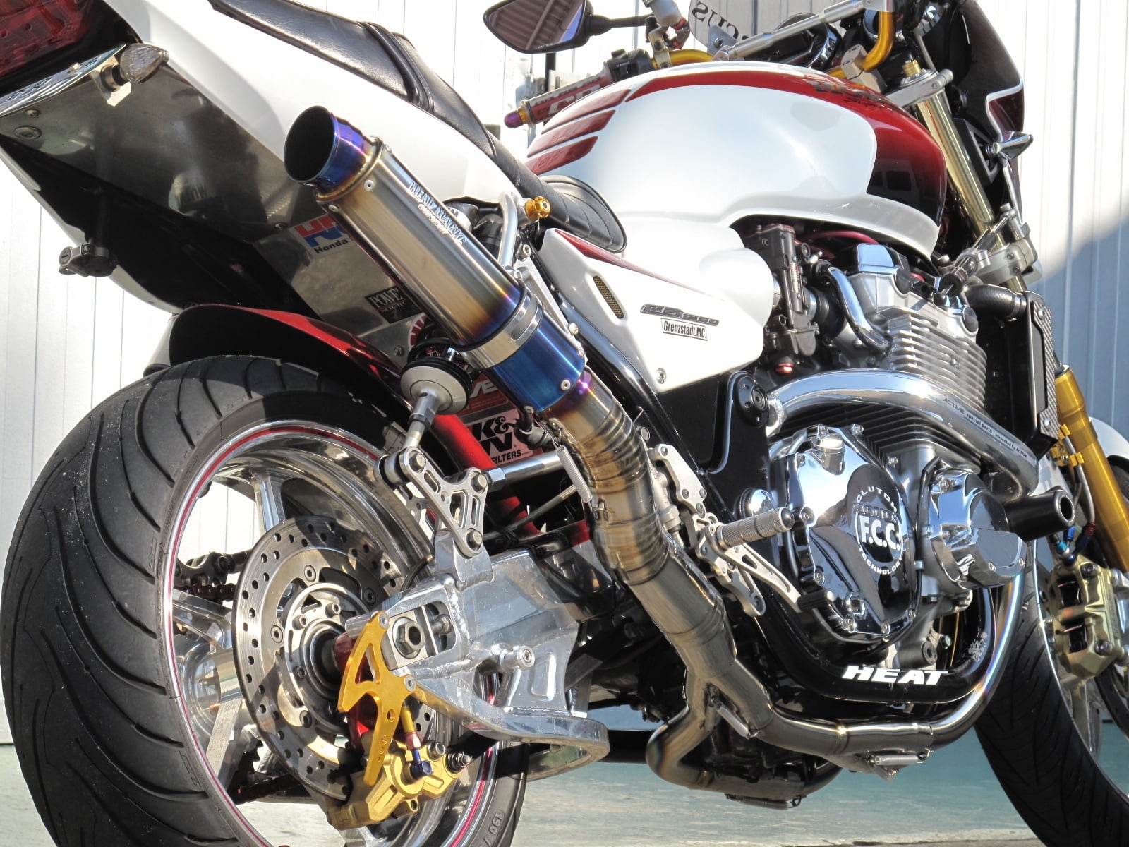 CB1300SF/SB/ 60W・DOWN ・S300×φ85・輪切溶接φ70・焼色有・フルエキ