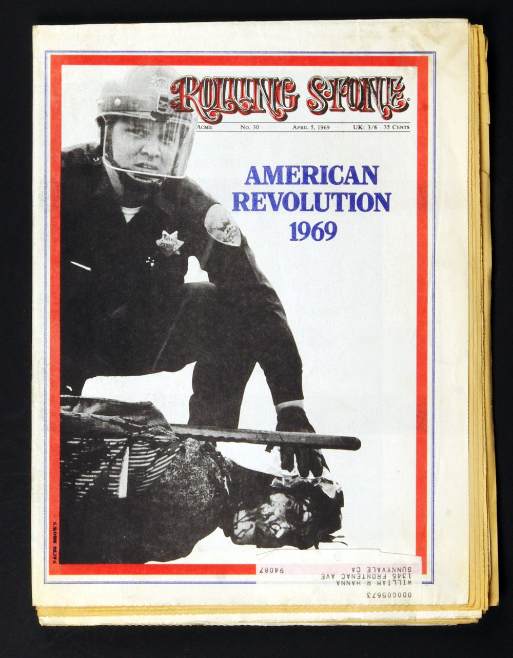 Rolling Stone Magazine Back Issue 1969 Apr 5 No. 30 Wanted Jim