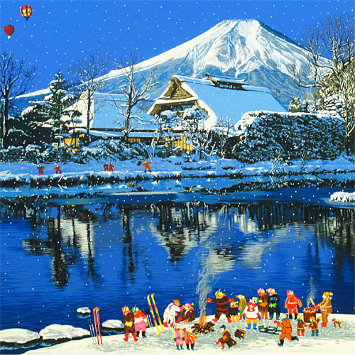 ヒロヤマガタ 日本のエッセンス 雪の富士（SP） | 絵画など美術品の