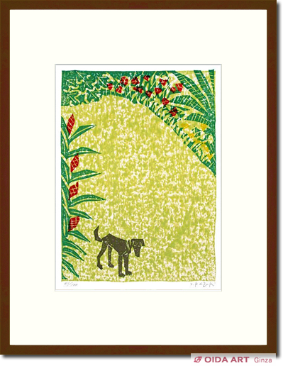 香月泰男 タヒチより「日中の道」 | 絵画など美術品の販売と買取