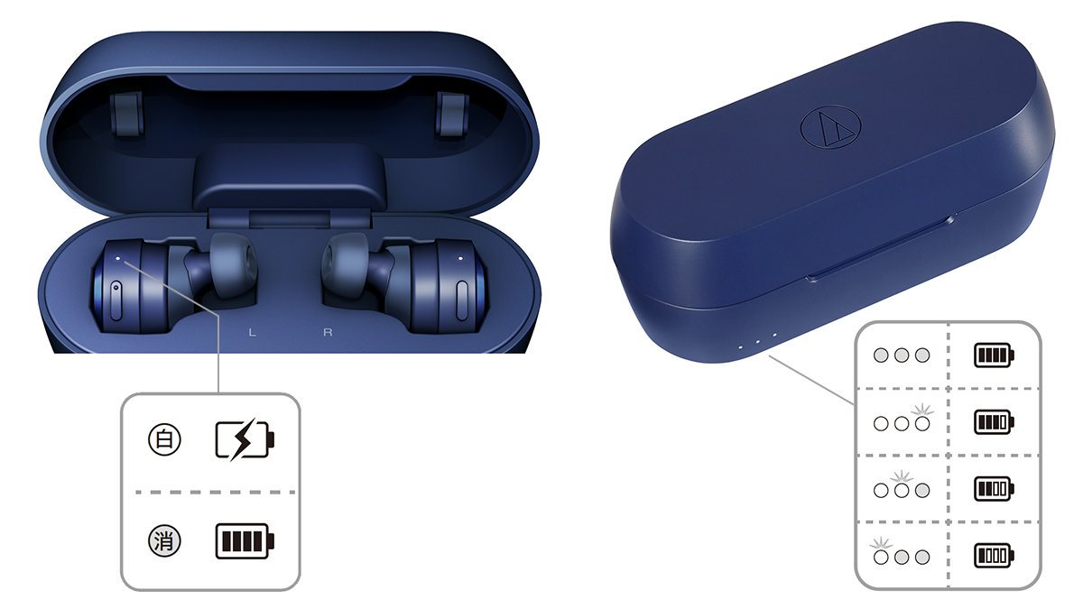 SOLID BASS対応モデル】audio-technica/完全ワイヤレスイヤホン/ATH
