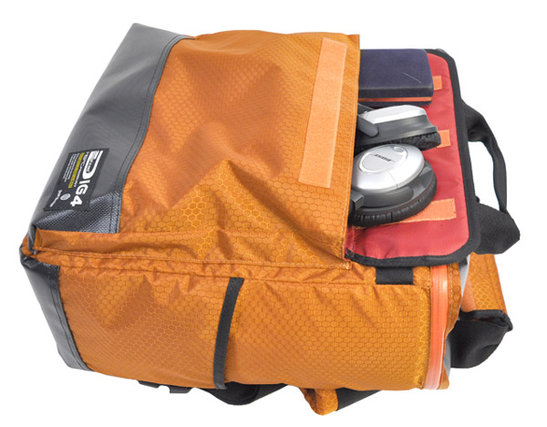 DIG4/DJバッグ/2 WAY VINYL TOTE オレンジ -DJ機材アナログレコード